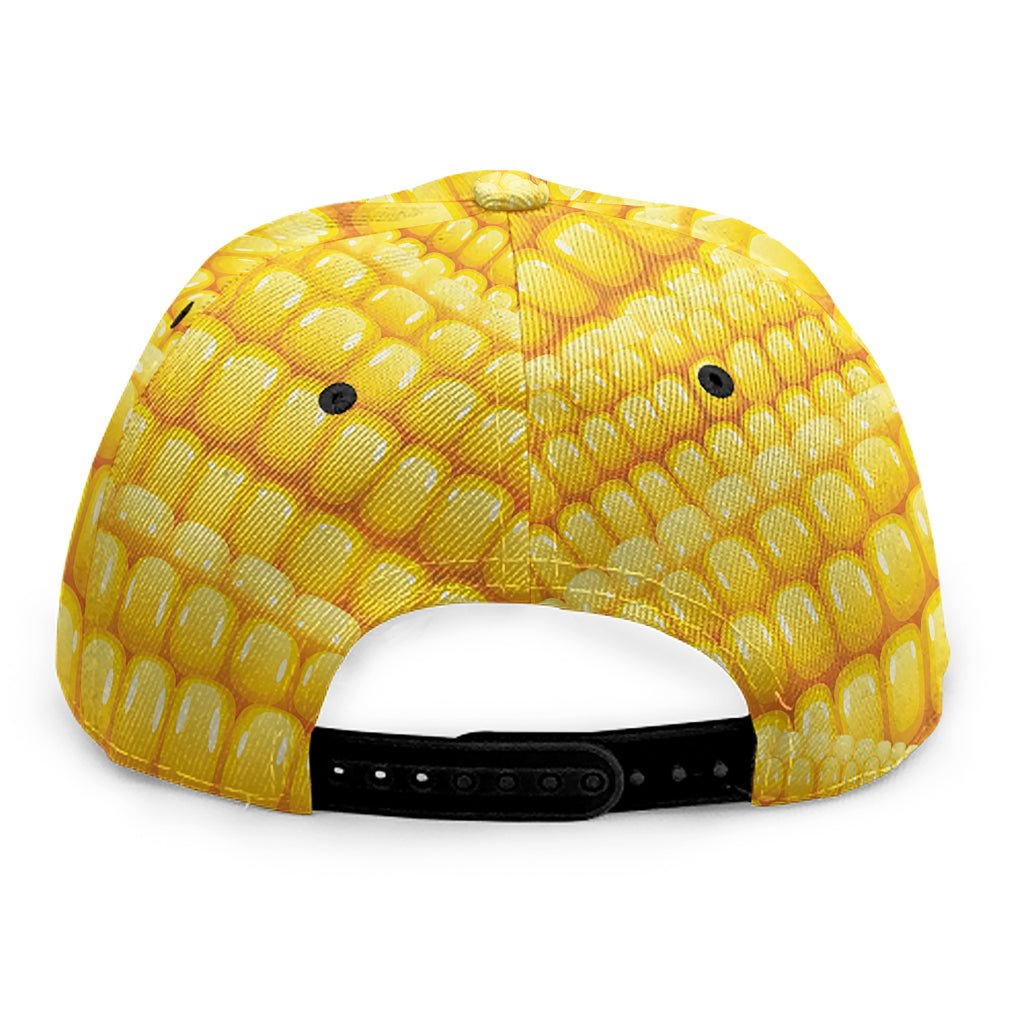 Corn Pattern Print Snapback Cap