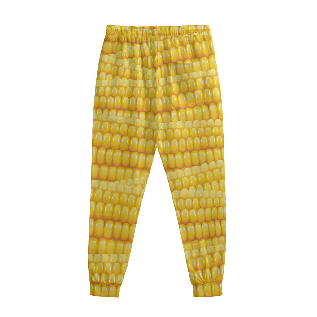Corn Pattern Print Sweatpants