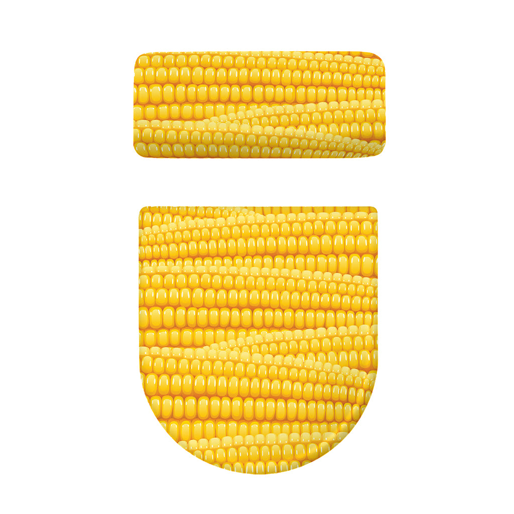 Corn Pattern Print Toilet Lid And Tank Cover Set