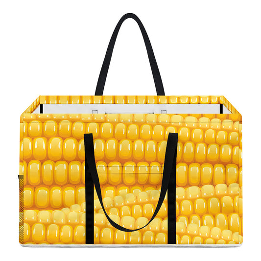 Corn Pattern Print Utility Tote Bag