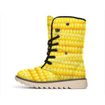 Corn Pattern Print Winter Boots