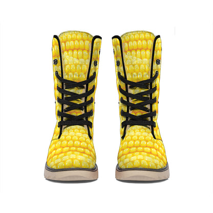 Corn Pattern Print Winter Boots