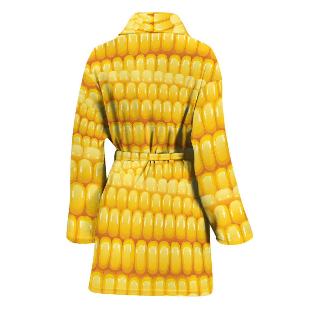 Corn Pattern Print Women's Bathrobe
