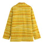 Corn Pattern Print Women's Blazer