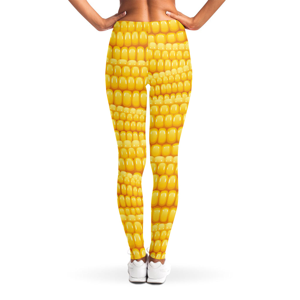 Corn Pattern Print Women's Leggings