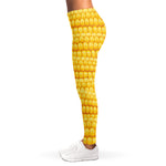 Corn Pattern Print Women's Leggings