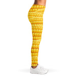 Corn Pattern Print Women's Leggings