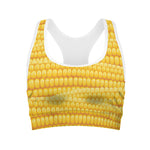Corn Pattern Print Women's Sports Bra