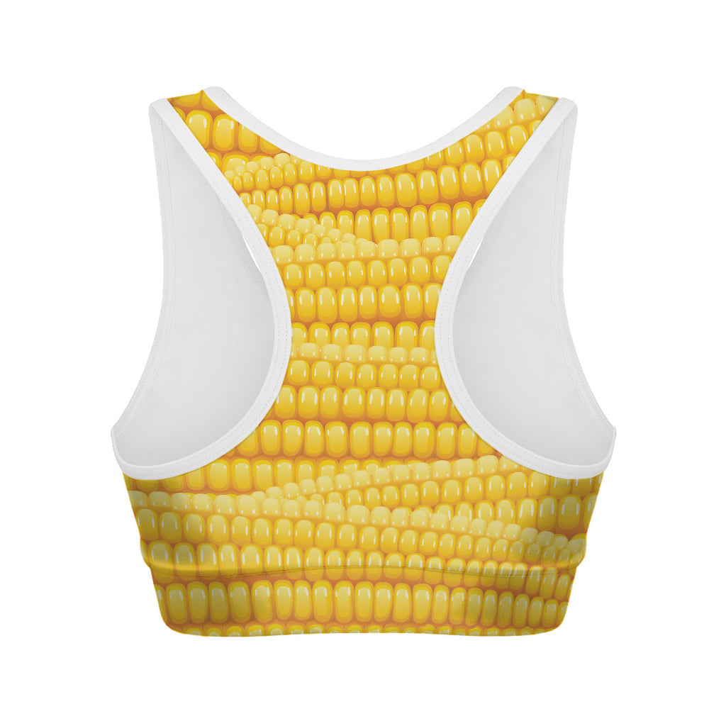 Corn Pattern Print Women's Sports Bra