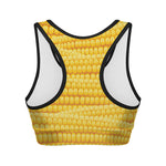 Corn Pattern Print Women's Sports Bra