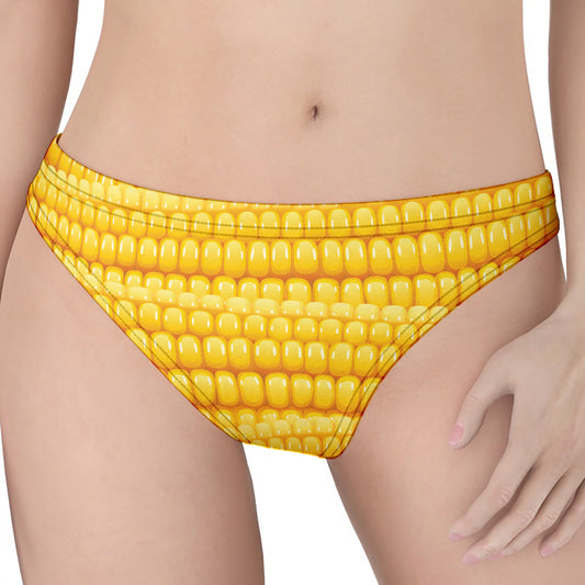 Corn Pattern Print Women's Thong