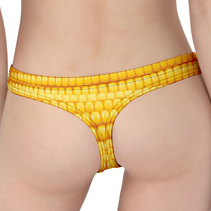Corn Pattern Print Women's Thong