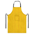 Corn Print Bib Apron With Pocket