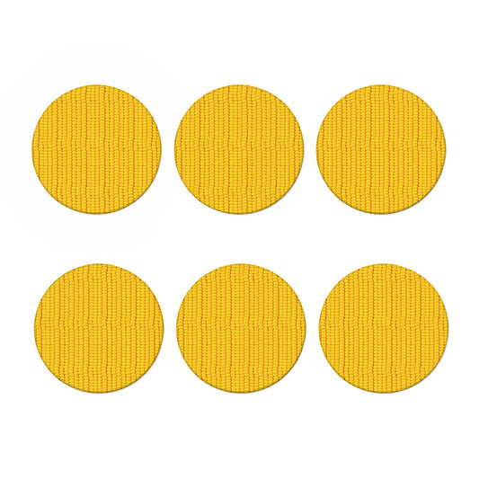 Corn Print Coaster Set