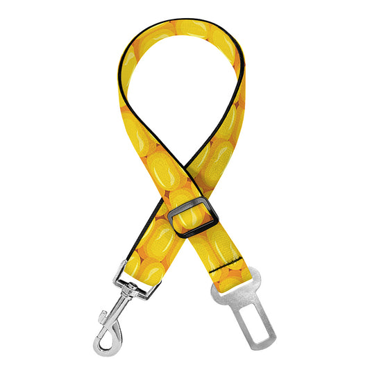Corn Print Dog Seat Belt