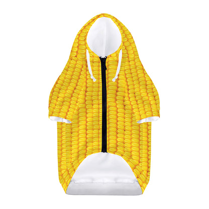 Corn Print Dog Zip Up Hoodie