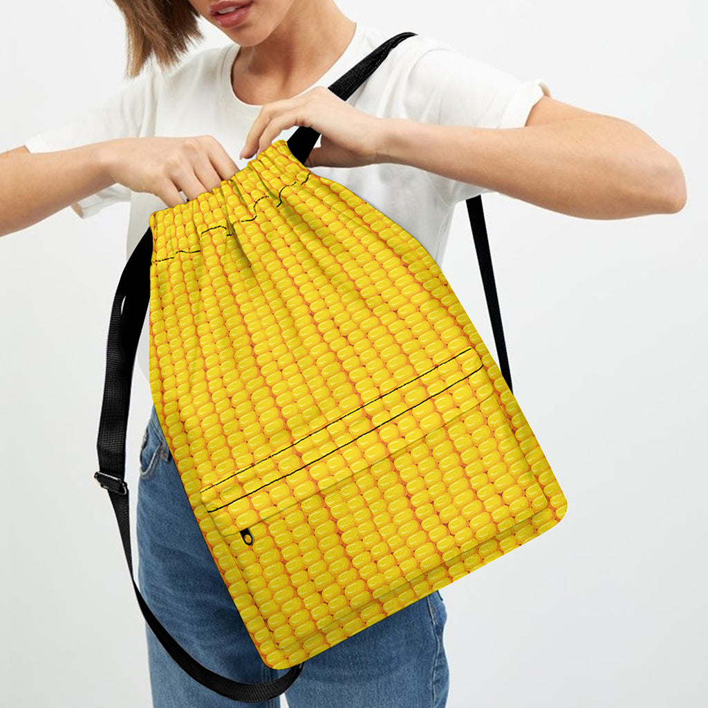Corn Print Drawstring Backpack