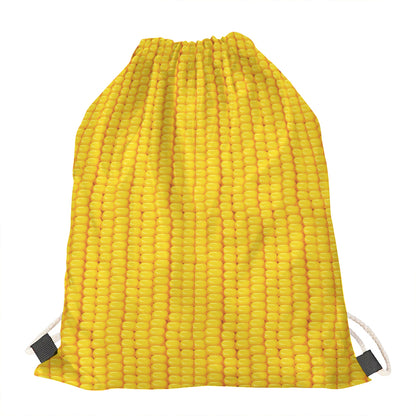 Corn Print Drawstring Bag