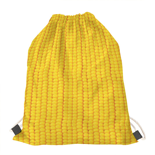 Corn Print Drawstring Bag