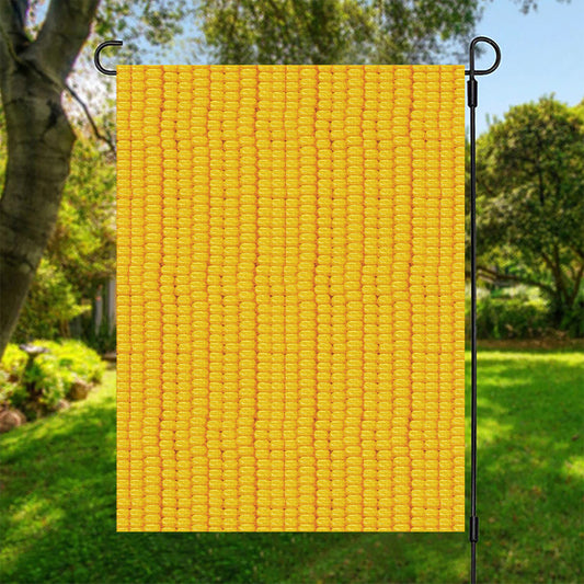 Corn Print Garden Flag