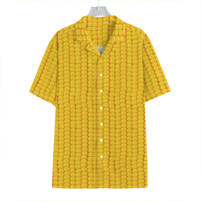 Corn Print Hawaiian Shirt