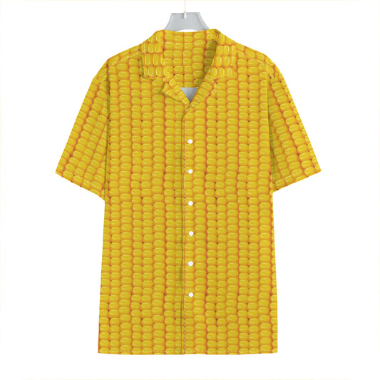 Corn Print Hawaiian Shirt