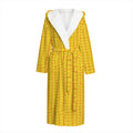 Corn Print Hooded Bathrobe