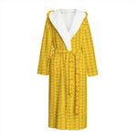 Corn Print Hooded Bathrobe