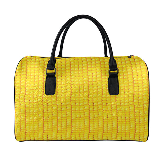 Corn Print Leather Duffle Bag