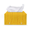 Corn Print Leather Tissue Box Cover