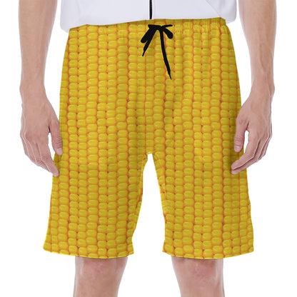 Corn Print Men's Beach Shorts