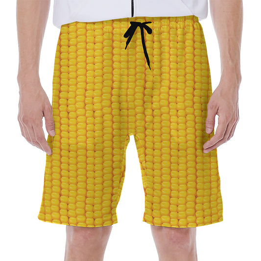 Corn Print Men's Beach Shorts