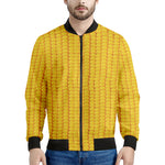Corn Print Men's Bomber Jacket