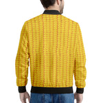 Corn Print Men's Bomber Jacket
