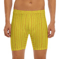 Corn Print Men's Long Boxer Briefs