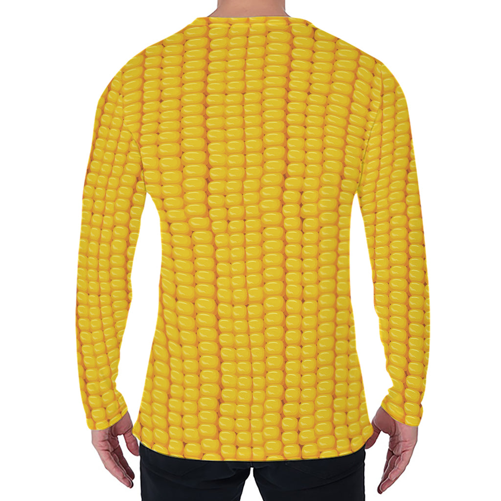 Corn Print Men's Long Sleeve T-Shirt