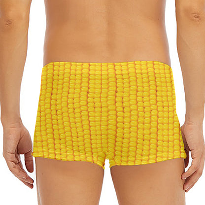 Corn Print Men's Short Boxer Briefs