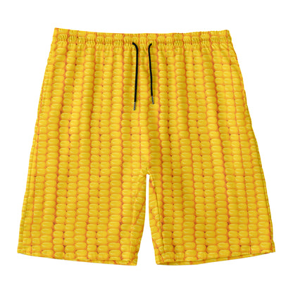 Corn Print Men's Swim Trunks