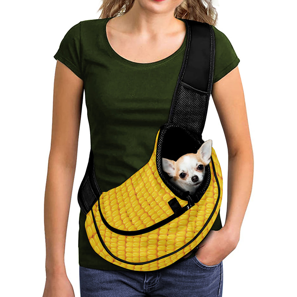 Corn Print Pet Sling Carrier
