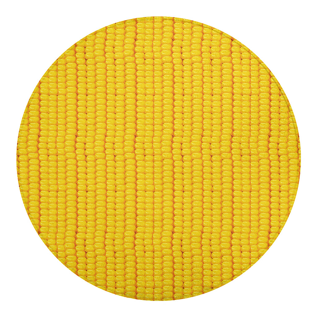 Corn Print Round Blanket