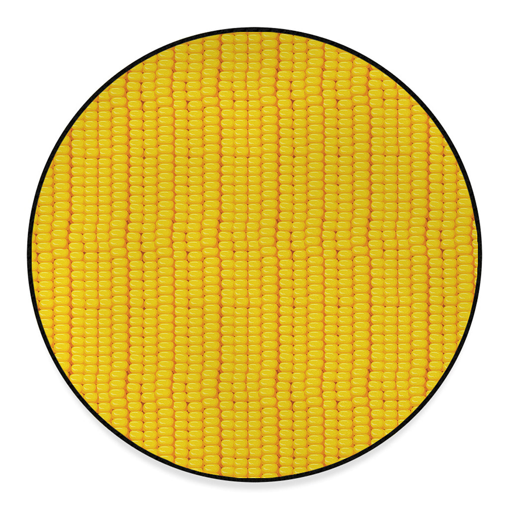 Corn Print Round Floor Mat