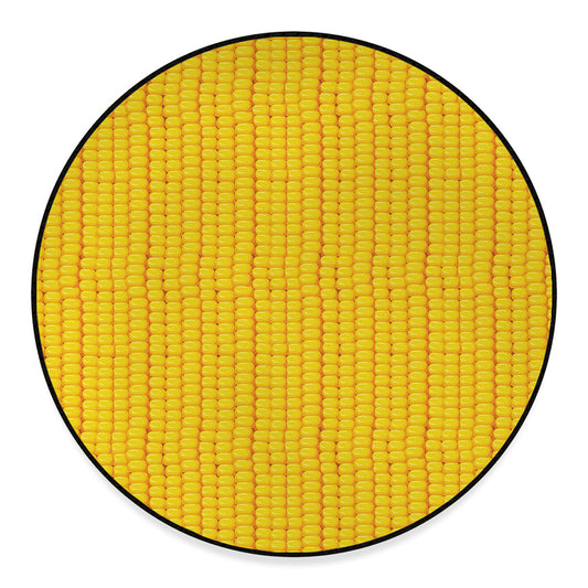 Corn Print Round Floor Mat