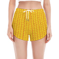 Corn Print Women's Split Running Shorts