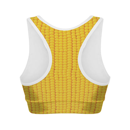 Corn Print Women's Sports Bra