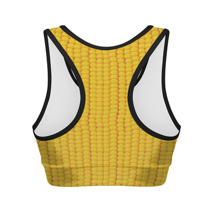 Corn Print Women's Sports Bra
