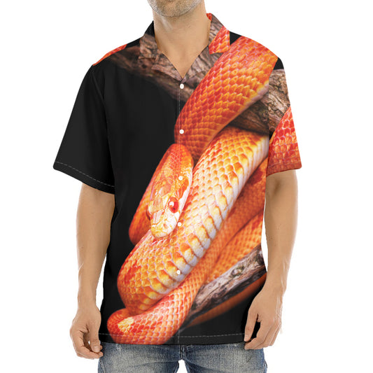 Corn Snake Print Aloha Shirt