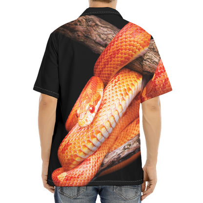 Corn Snake Print Aloha Shirt