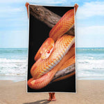 Corn Snake Print Beach Towel