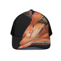 Corn Snake Print Black Mesh Trucker Hat