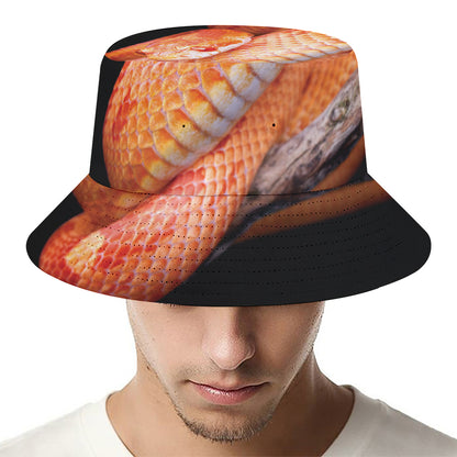Corn Snake Print Bucket Hat